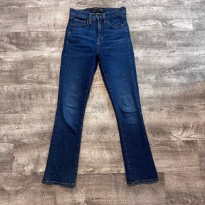 Veronica Beard Carly Kick Flare High Rise Bright Blue Jeans Womens Sz. 24